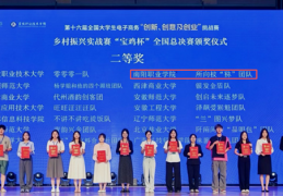 硬核实力!南阳职业学院斩获三创赛乡村振兴实战赛全国二等奖
